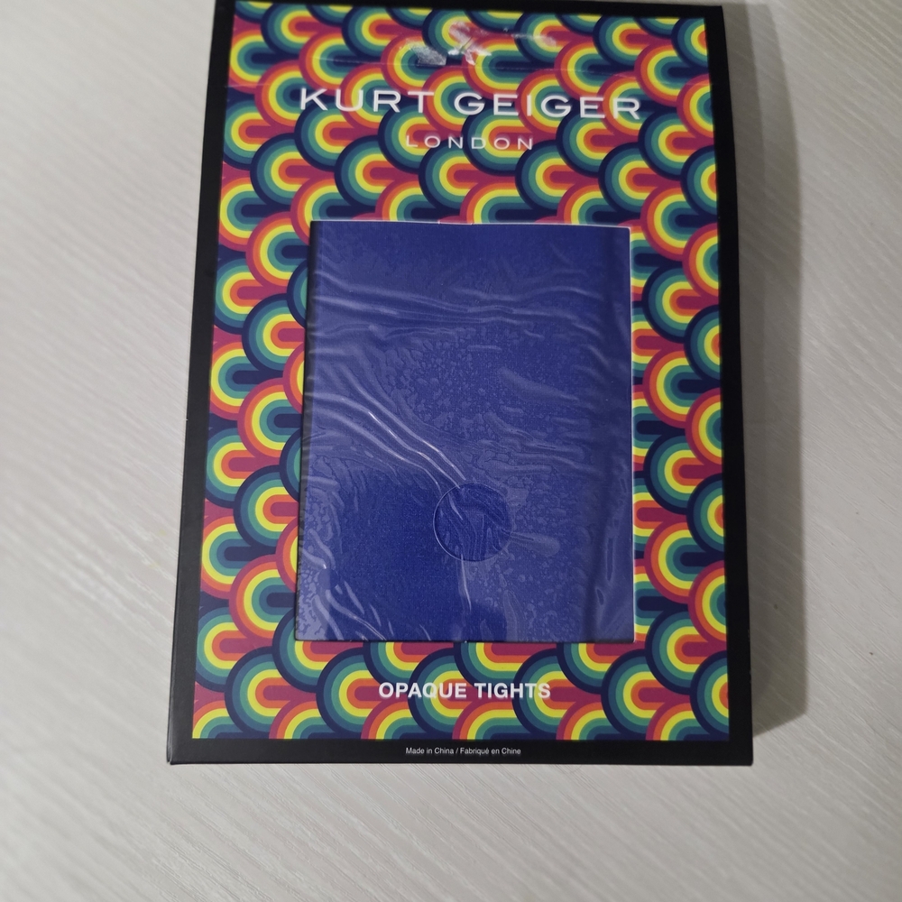 Kurt Geiger Blue Opaque Tights